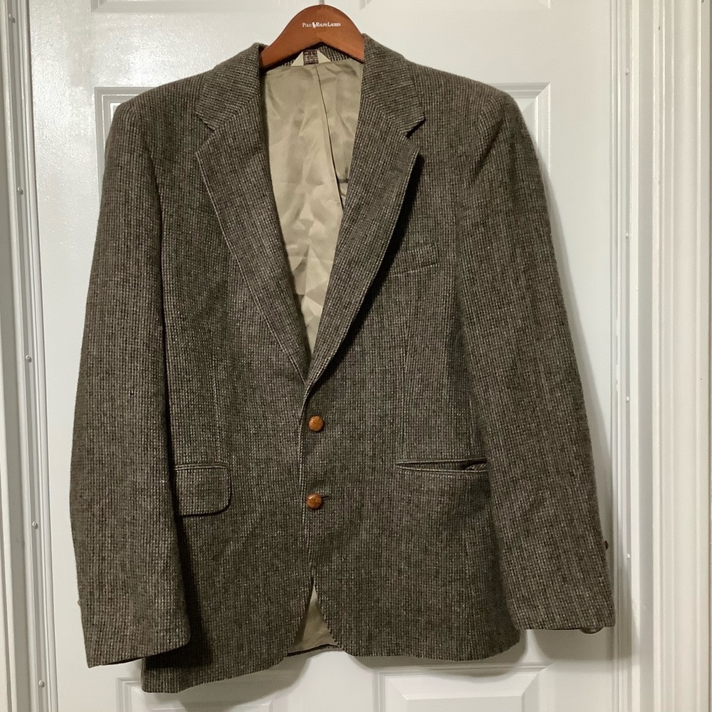 Vintage hunt valley blazerMen's in Brown Tweed 42 R color brown 100 pure wool